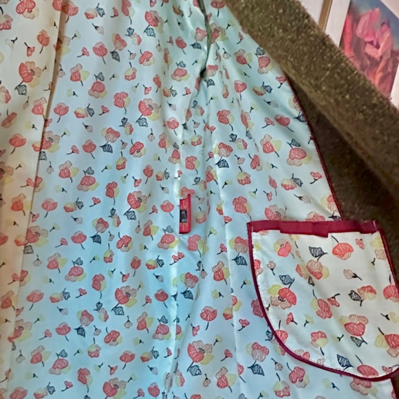 Cole Haan Brown Funnel Neck Shawl Collar Wool Blend Basket Weave Midi Coat 2 - Picture 8 of 10